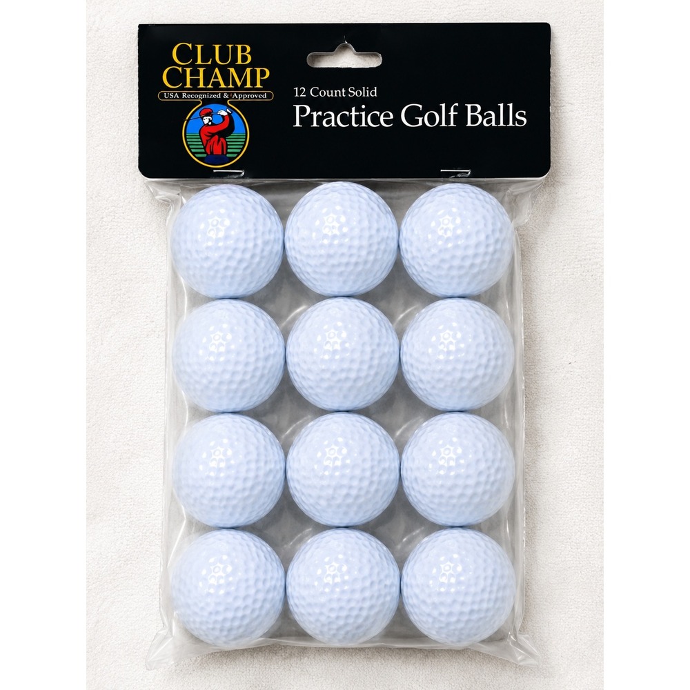 Club Champ Practice Golf Balls 12 Pack Solid‎ Training Balls